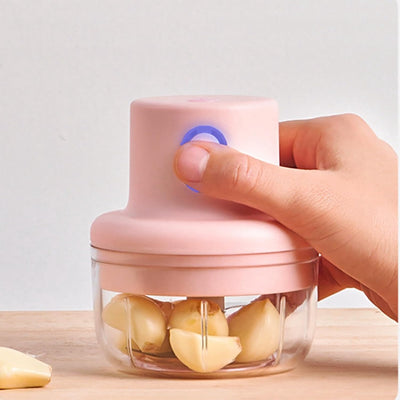 250ml Pink Usb Wireless Electric Garlic Masher