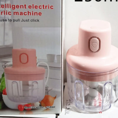 250ml Pink Usb Wireless Electric Garlic Masher