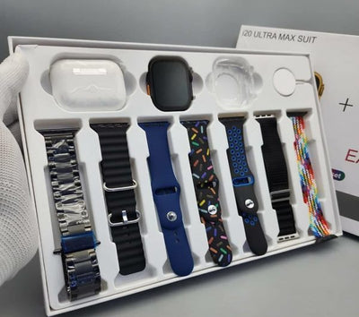 I20 Ultra Max Suit Smart Watch 10 In 1 Box